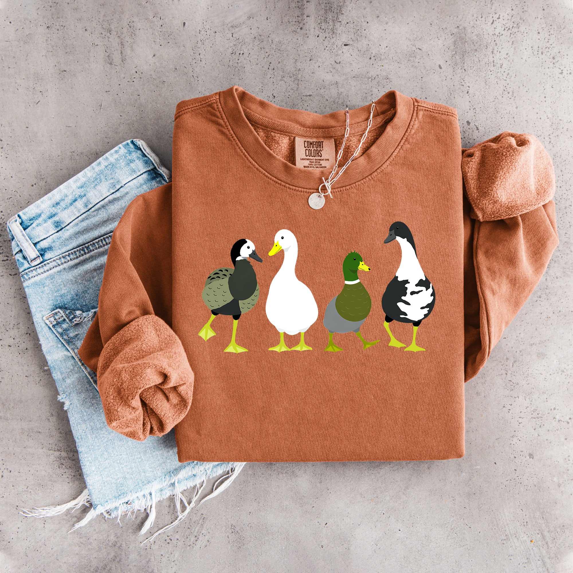 Sweatshirt „Süße Enten-Crew“