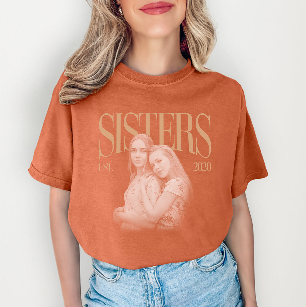 Personalized Sisters Photo Tee
