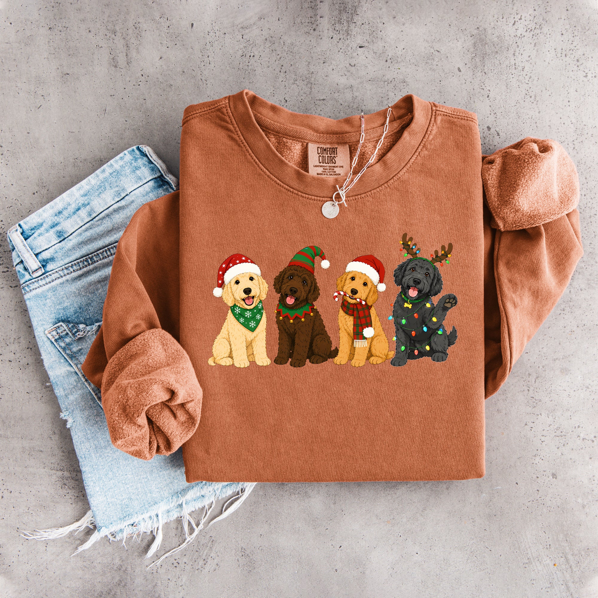Golden Doodle Christmas Sweatshirt