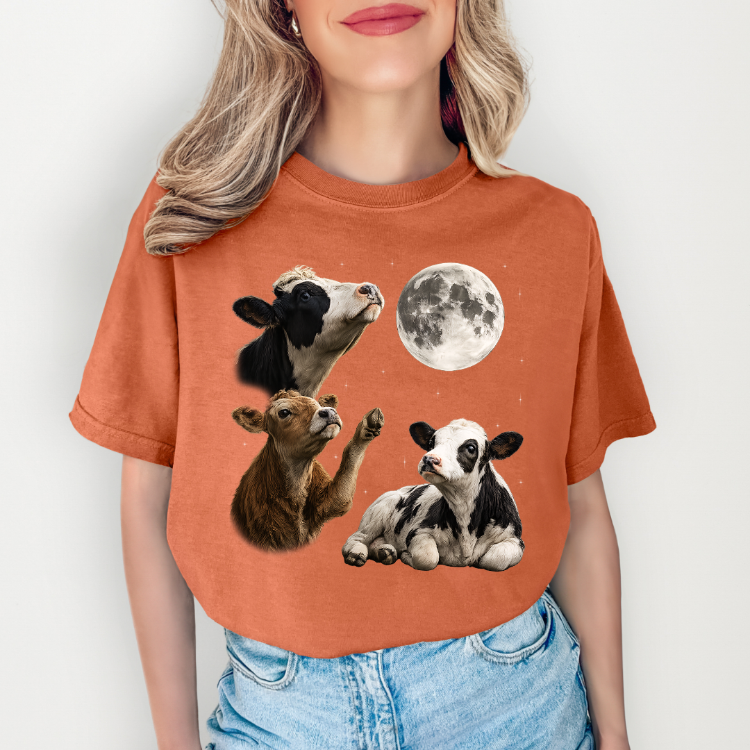 Cow Howling At Moon Tee