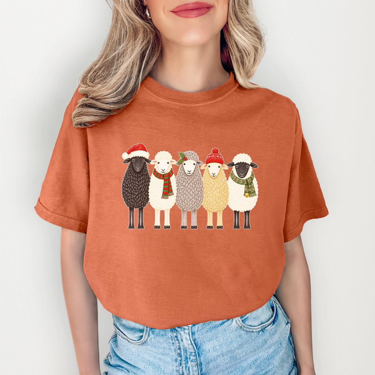 T-shirt de Noël avec un mouton