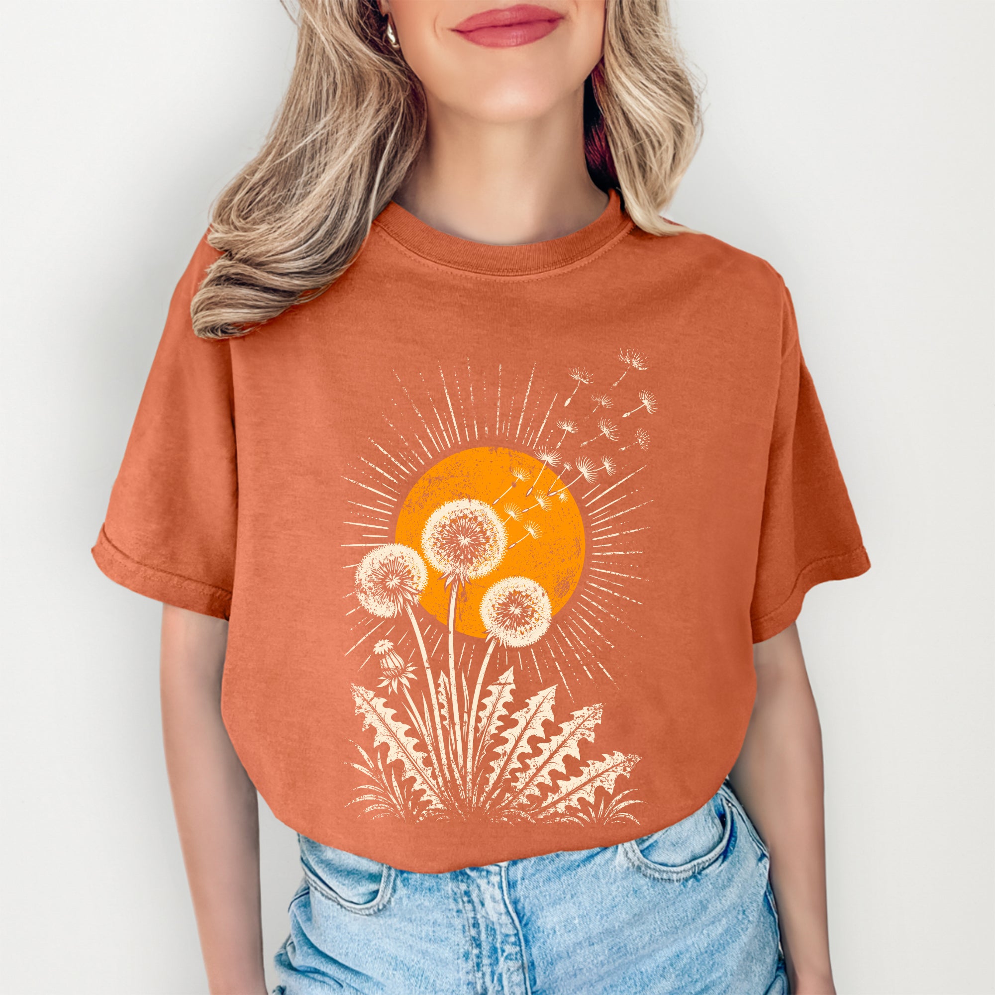 T-shirt soleil pissenlit