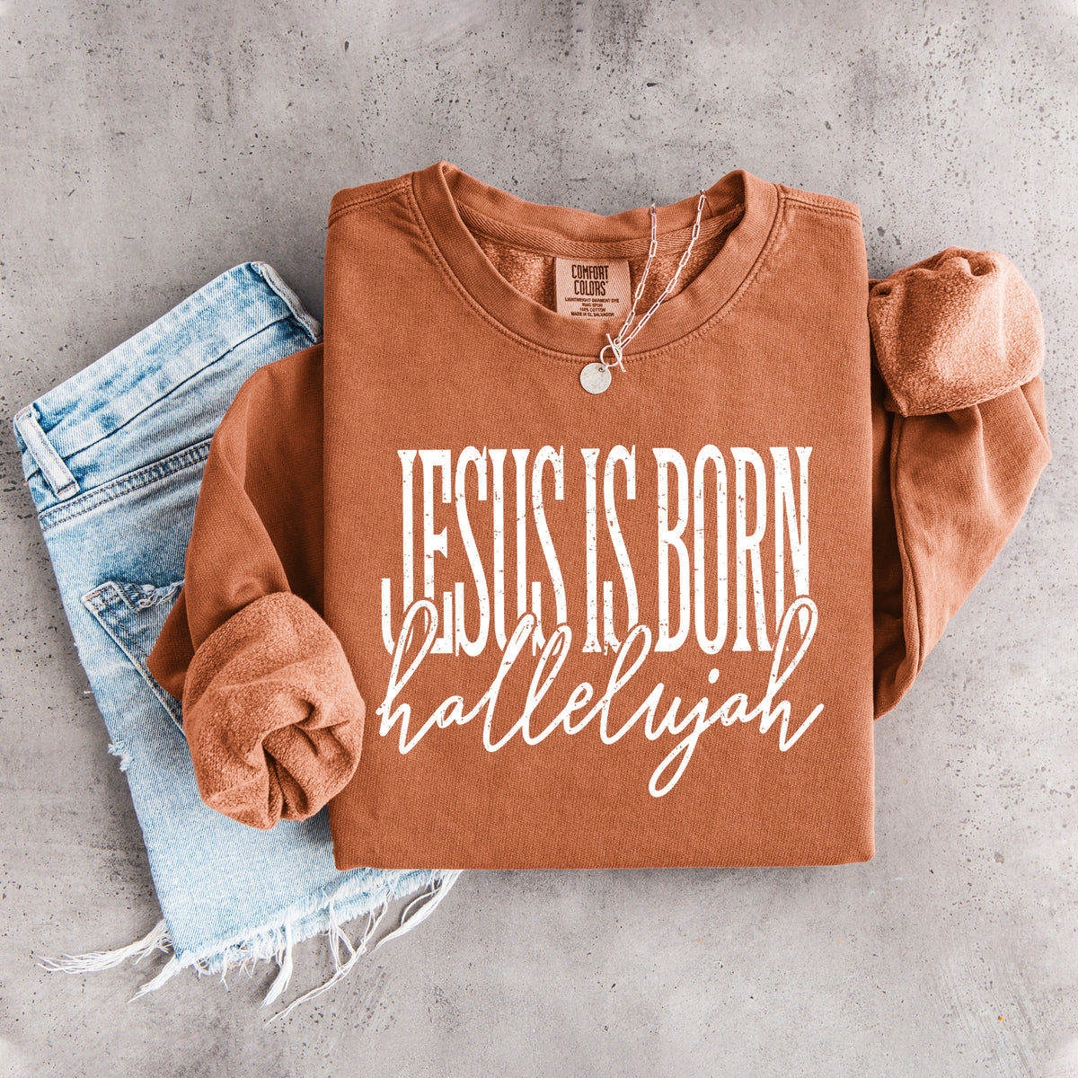 Sudadera «Jesús ha nacido, aleluya»