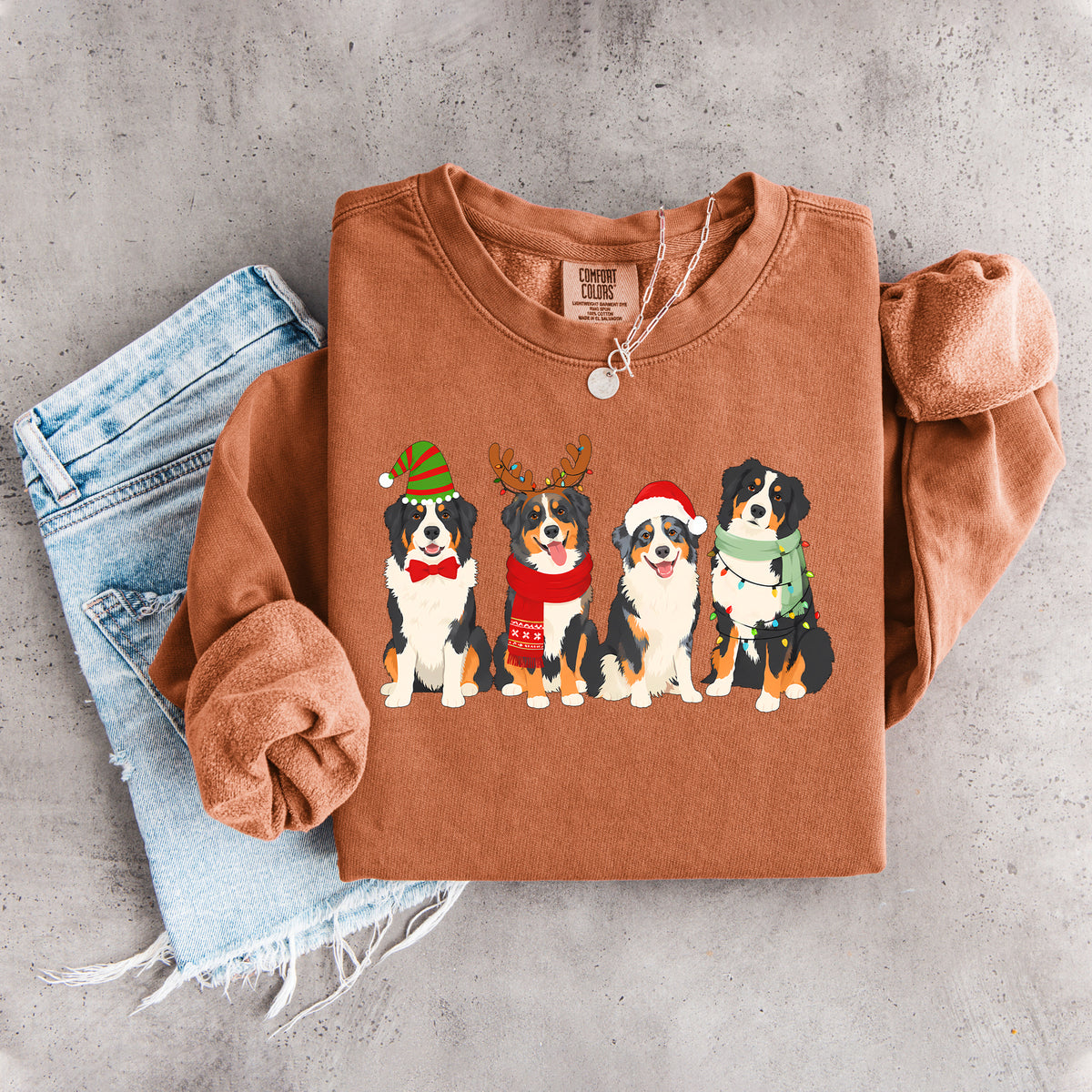 Bernese Mountain Dog Christmas Sweatshirt