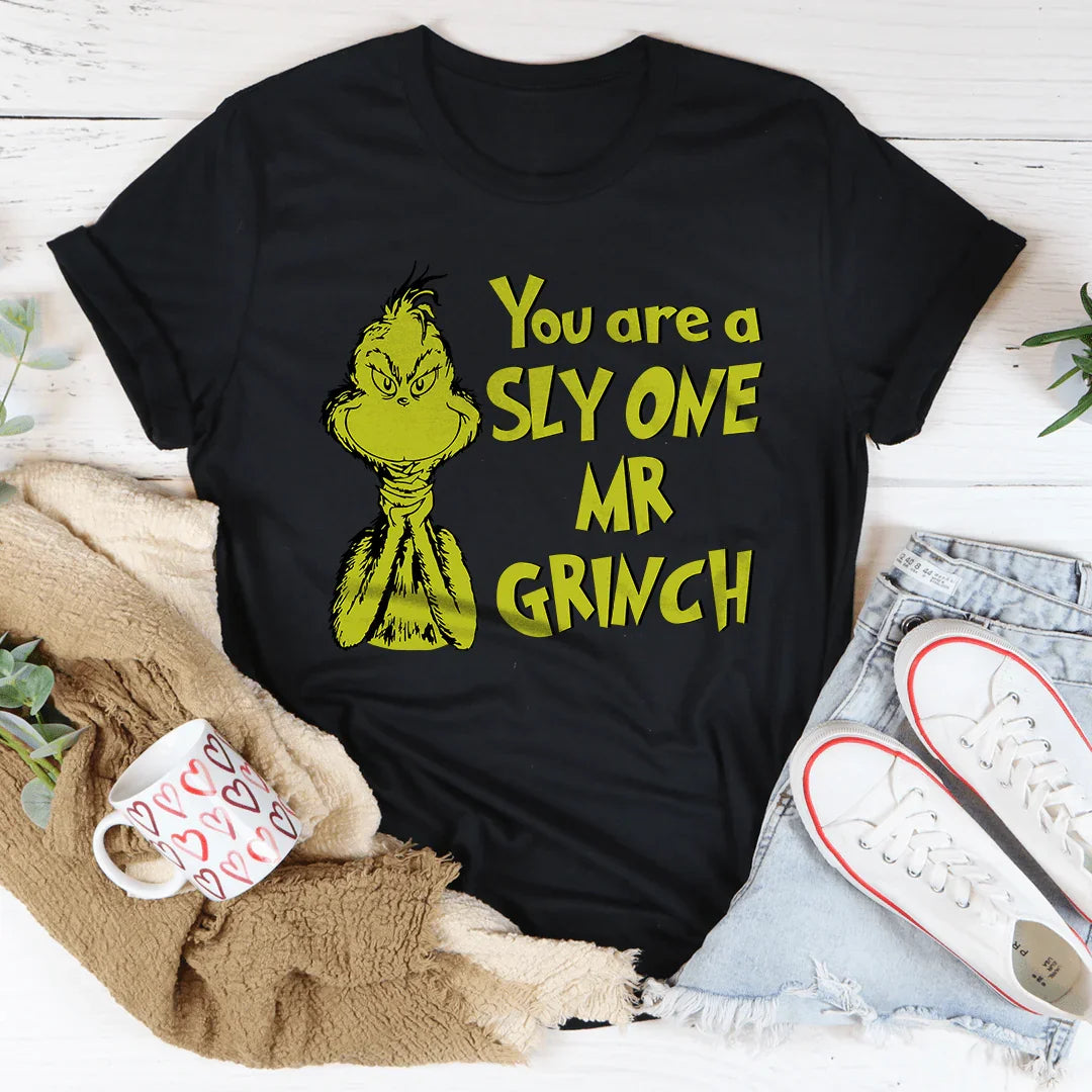 You Are A Sly One Mr Grinch Tee Printify T-Shirt T-Shirt
