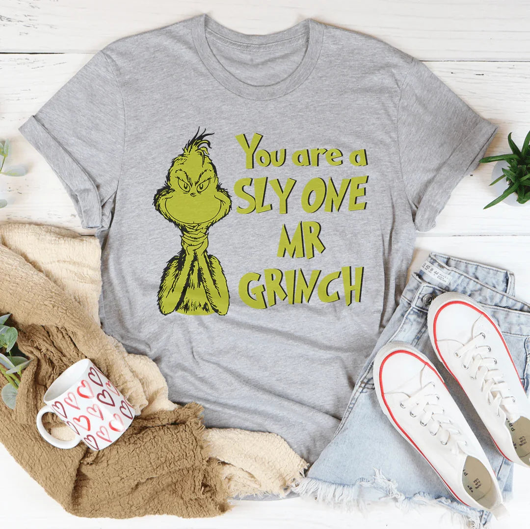 You Are A Sly One Mr Grinch Tee Printify T-Shirt T-Shirt