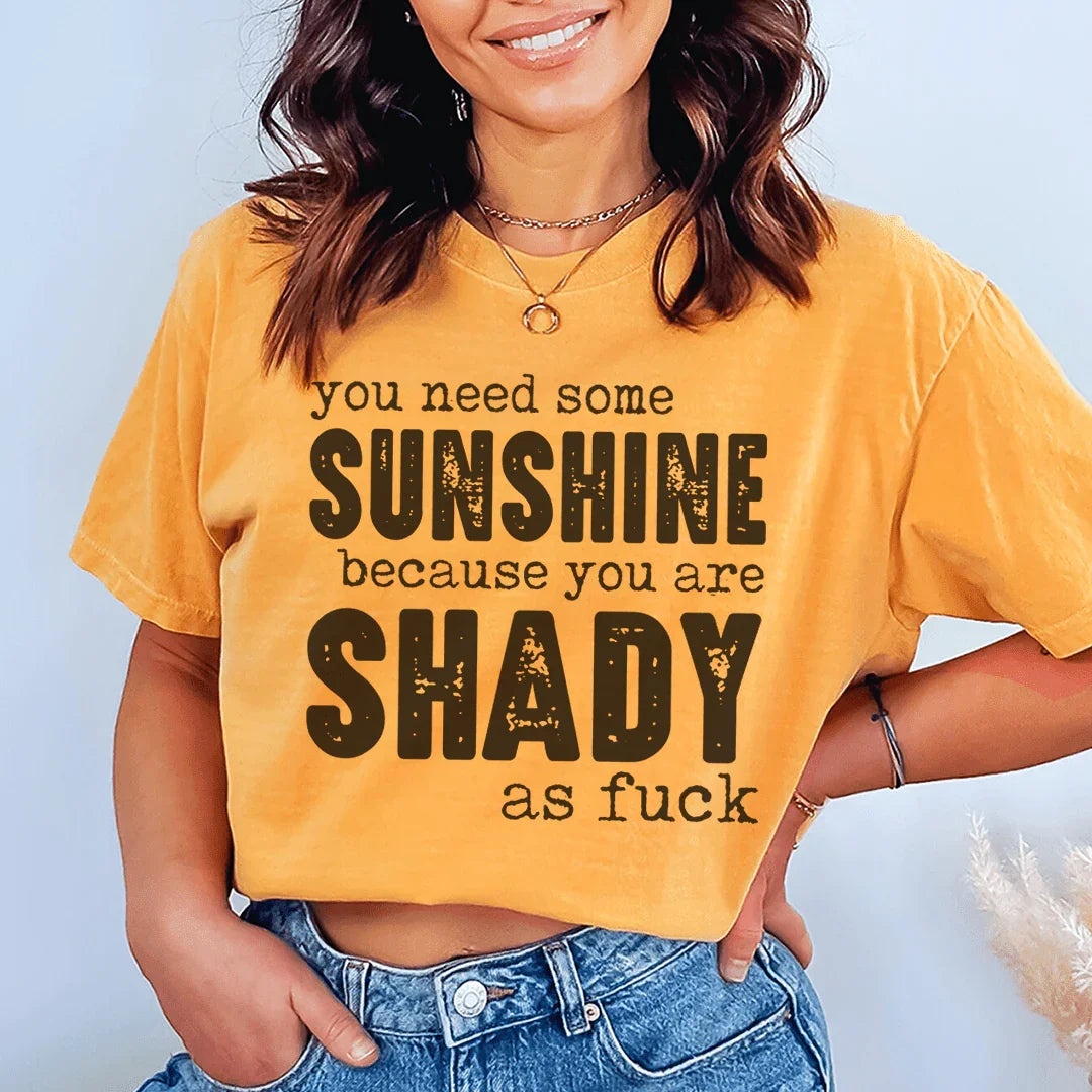 You Need Some Sunshine Tee Mustard / S Peachy Sunday T-Shirt