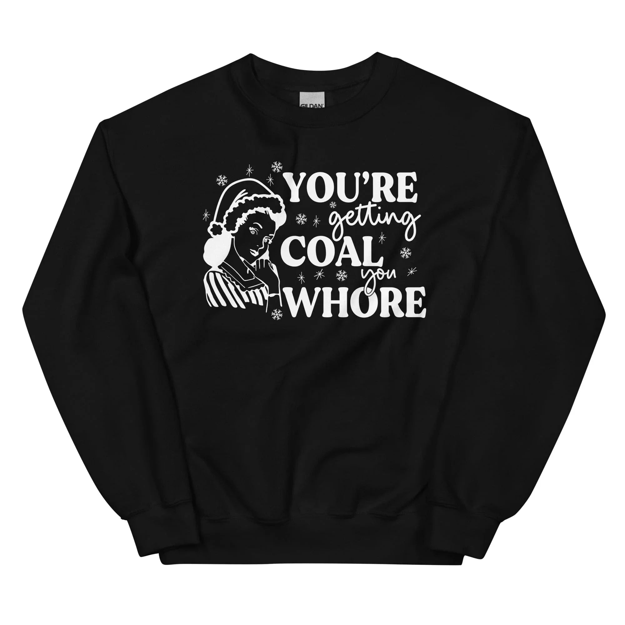 You're Getting Coal Sweatshirt Black / S Peachy Sunday T-Shirt