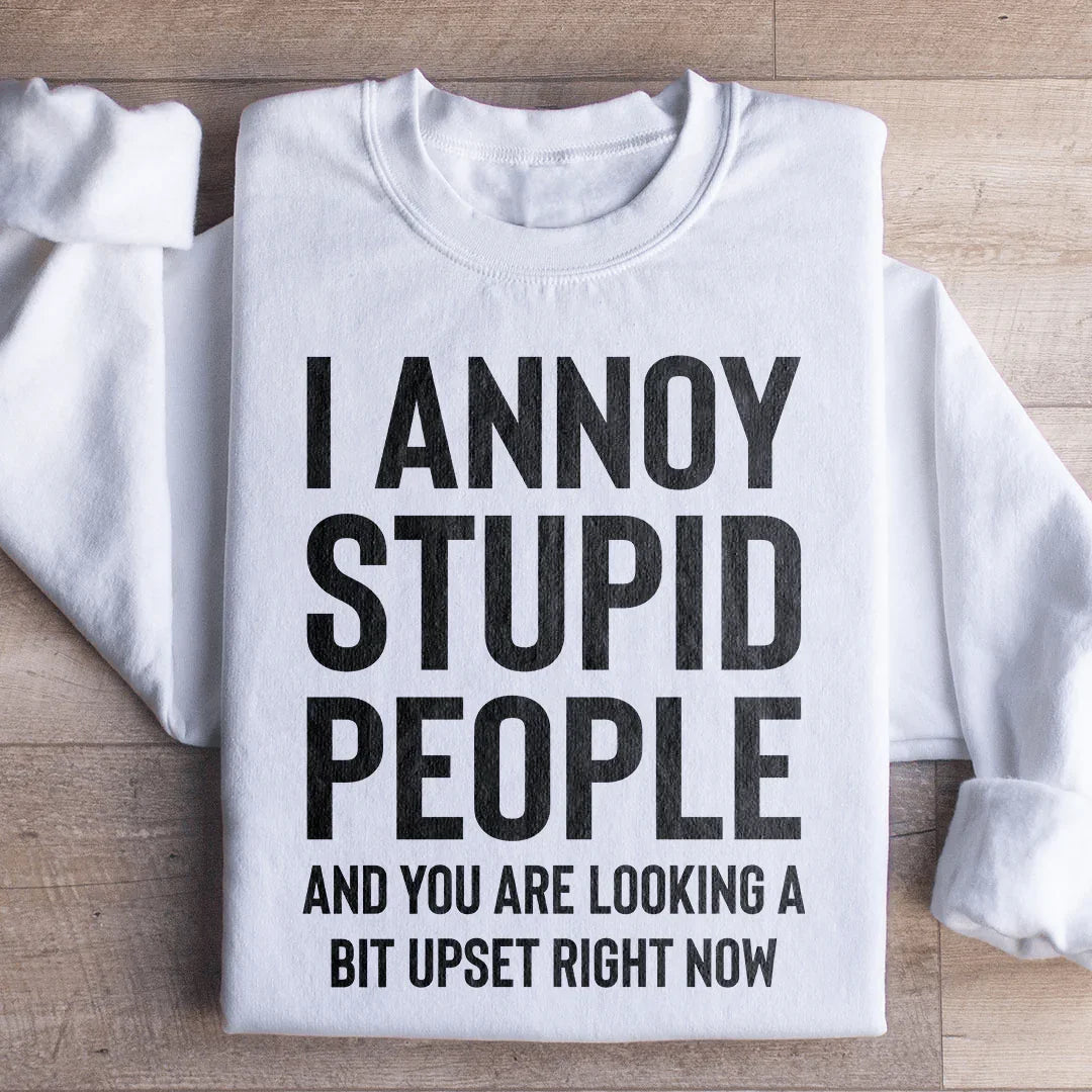 You're Looking A Bit Upset Sweatshirt White / S Peachy Sunday T-Shirt