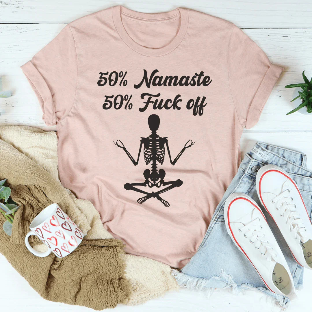 50% Namaste Tee Peachy Sunday T-Shirt