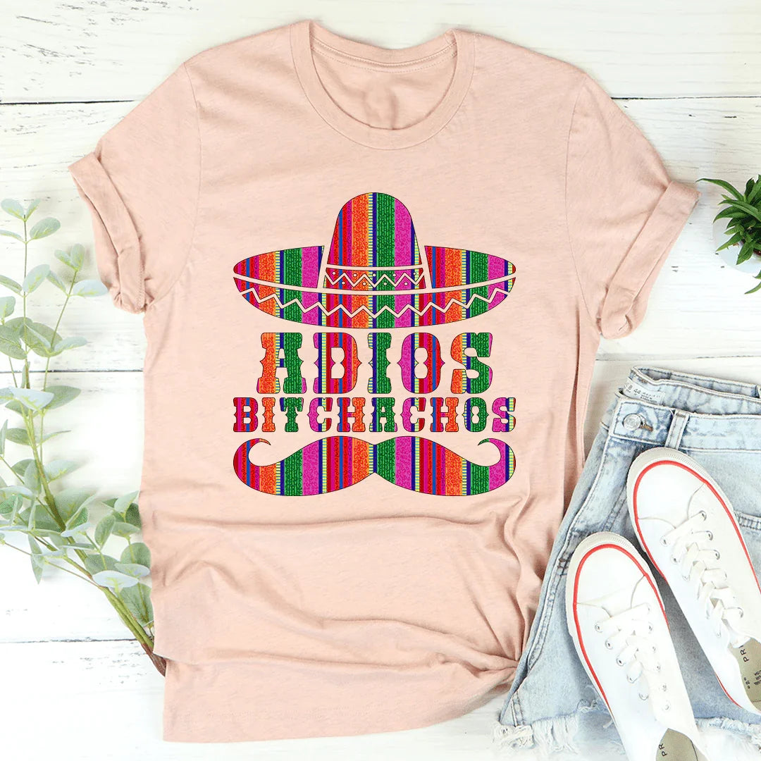 Adios Bitchachos Tee Heather Prism Peach / S Peachy Sunday T-Shirt