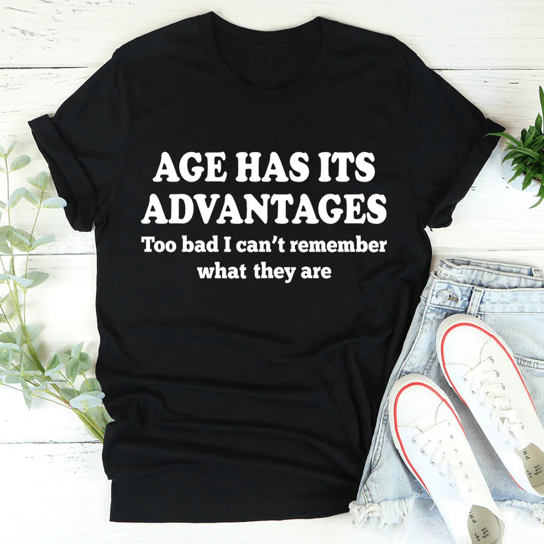 Age Has Its Advantages Tee Black Heather / S Peachy Sunday T-Shirt