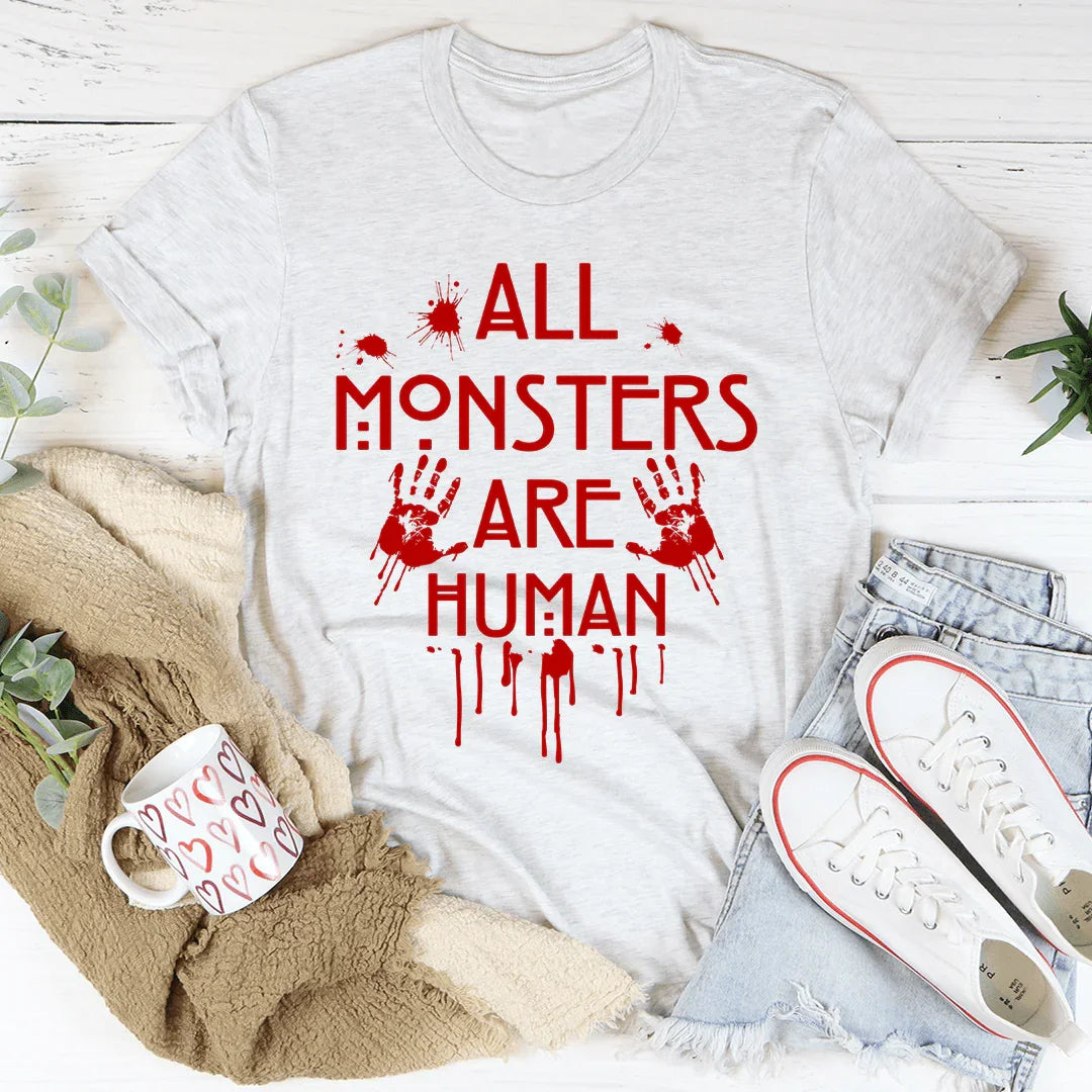 all monsters are human t shirt All Monsters Are Human Tee, Ash / 2XL