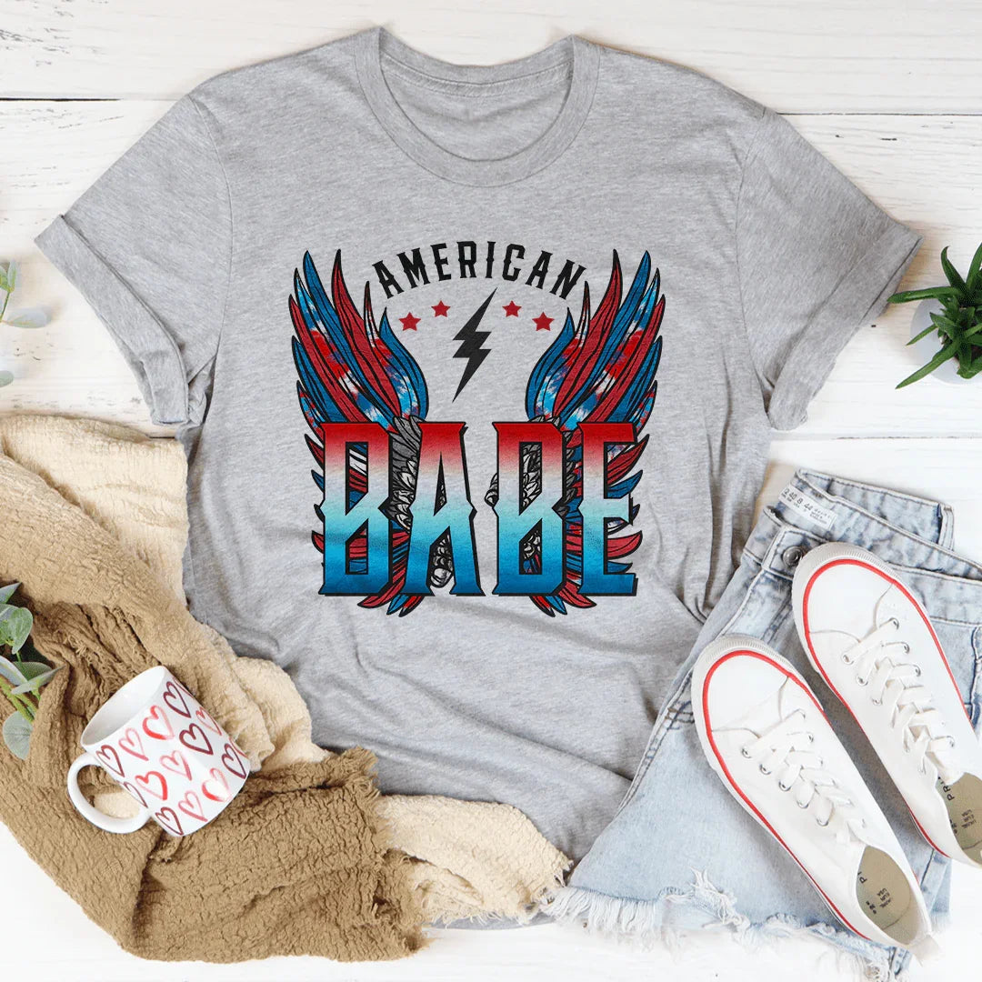 American Babe Tee Athletic Heather / S Peachy Sunday T-Shirt