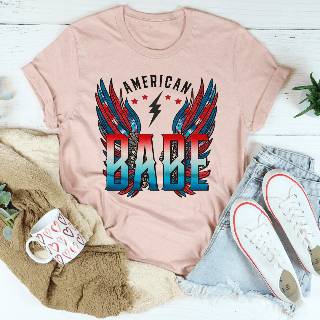 American Babe Tee Heather Prism Peach / S Peachy Sunday T-Shirt