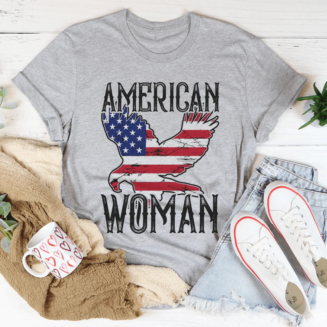 American Woman Eagle Tee Peachy Sunday T-Shirt