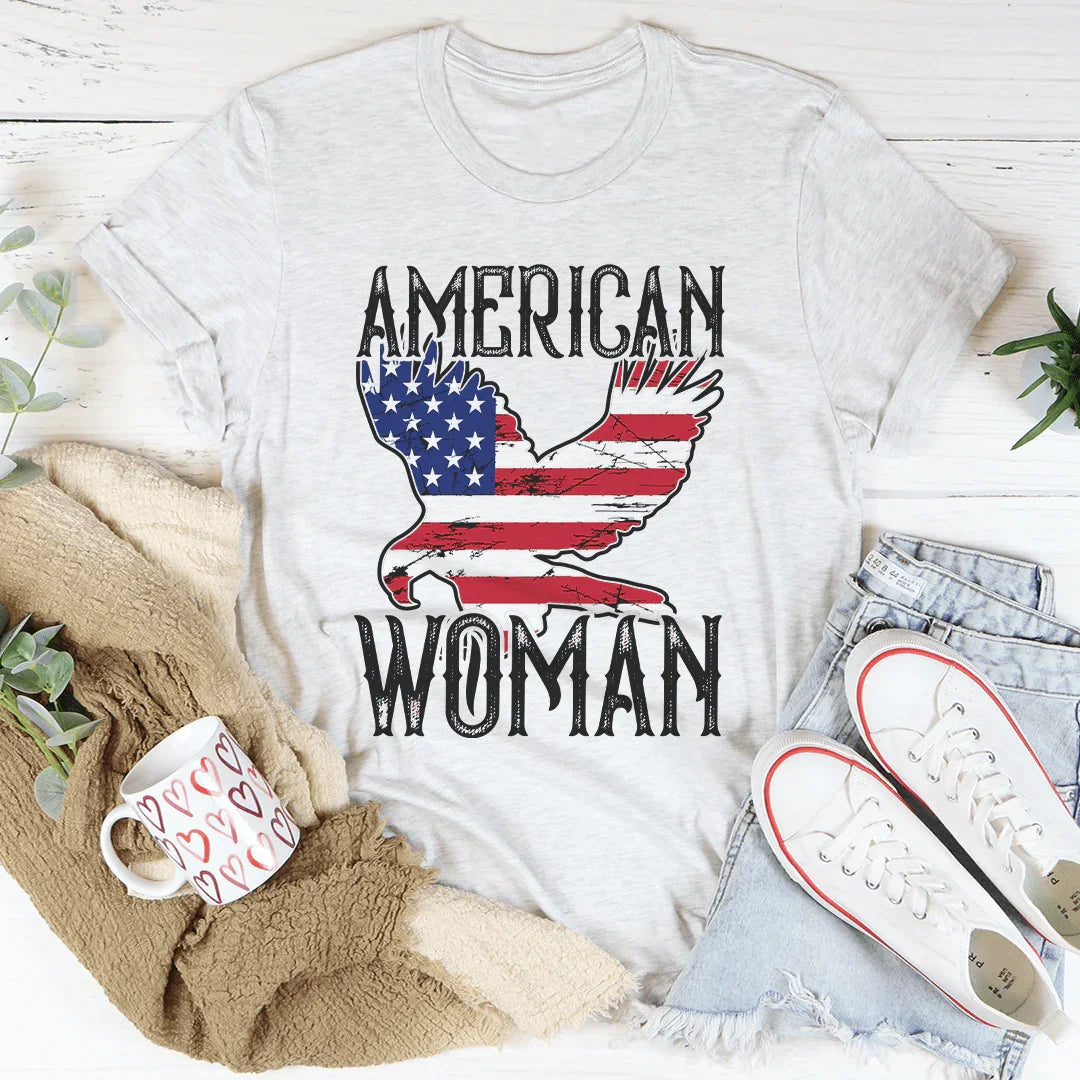 American Woman Eagle Tee Peachy Sunday T-Shirt