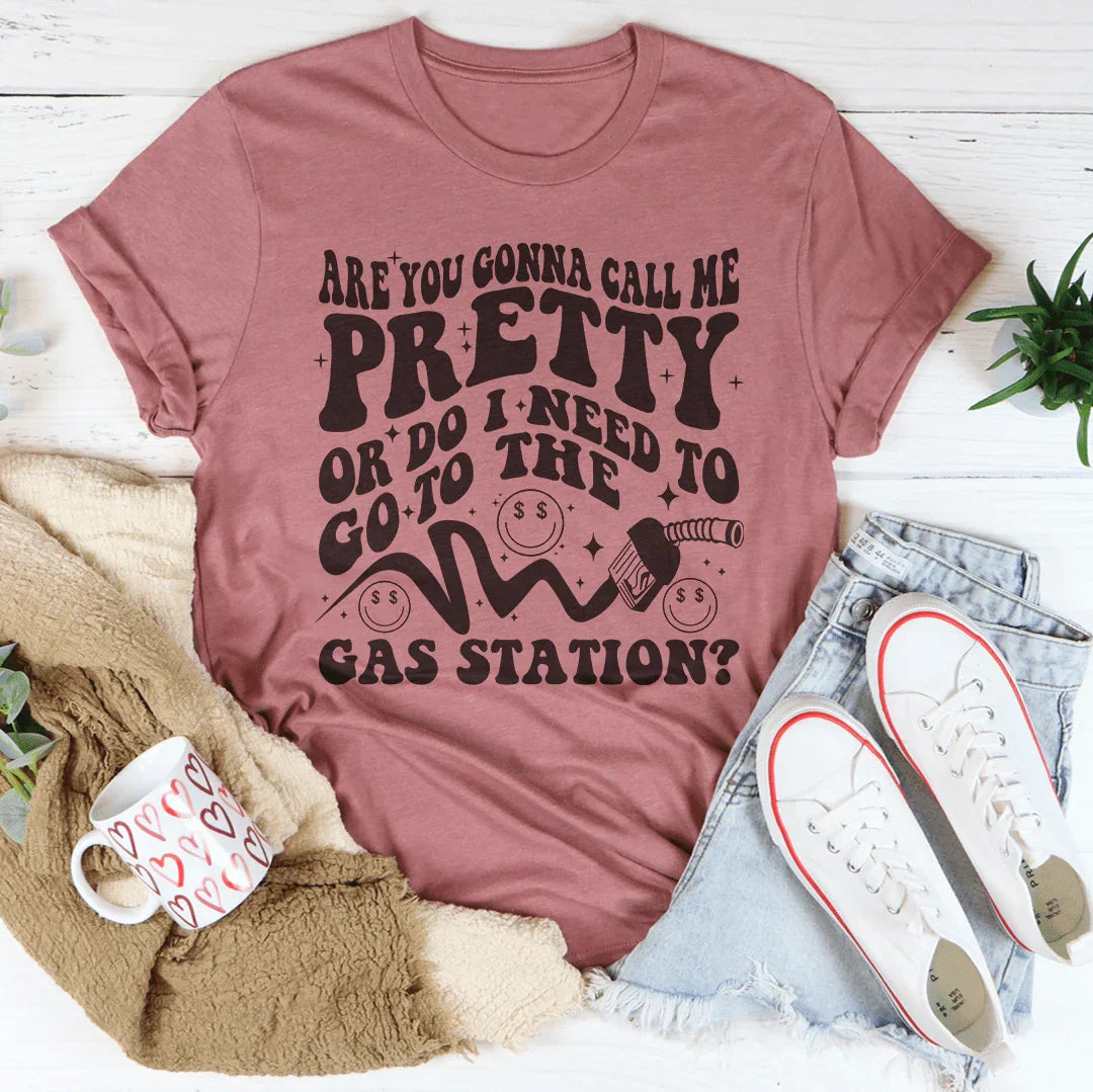 Are You Gonna Call Me Pretty Tee Mauve / S Peachy Sunday T-Shirt