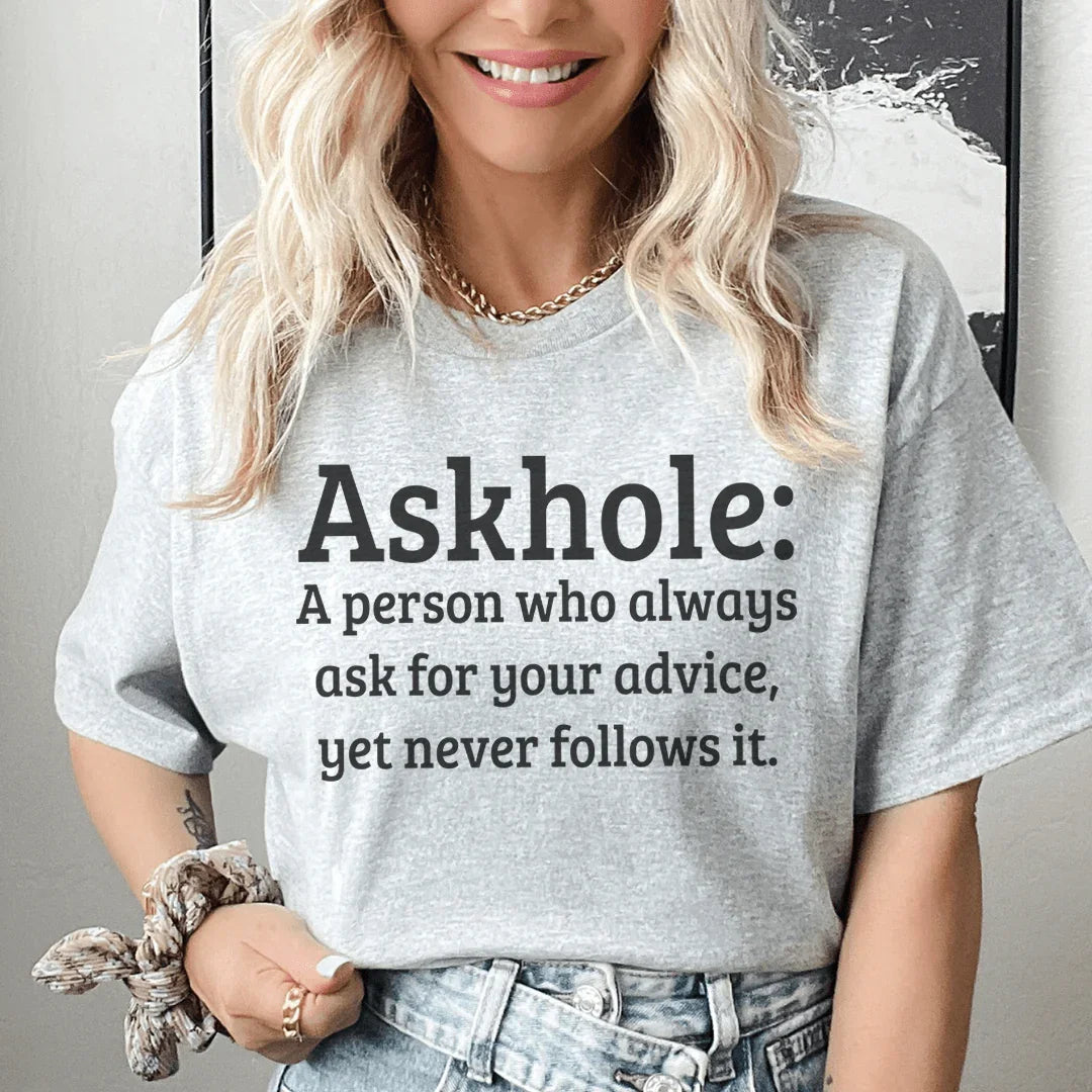 Askhole Tee Athletic Heather / S Peachy Sunday T-Shirt