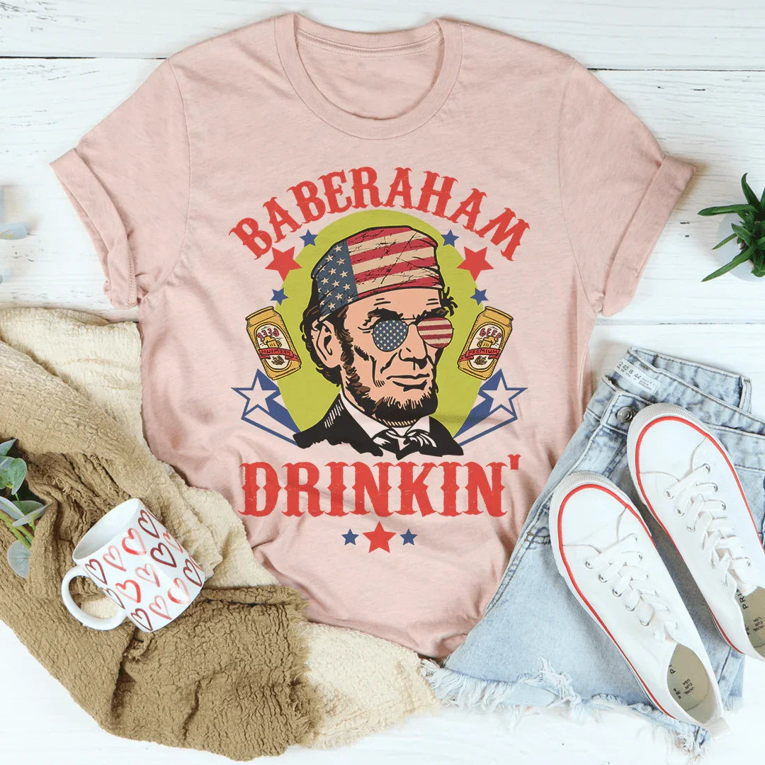 Baberaham Drinkin' Tee Peachy Sunday T-Shirt