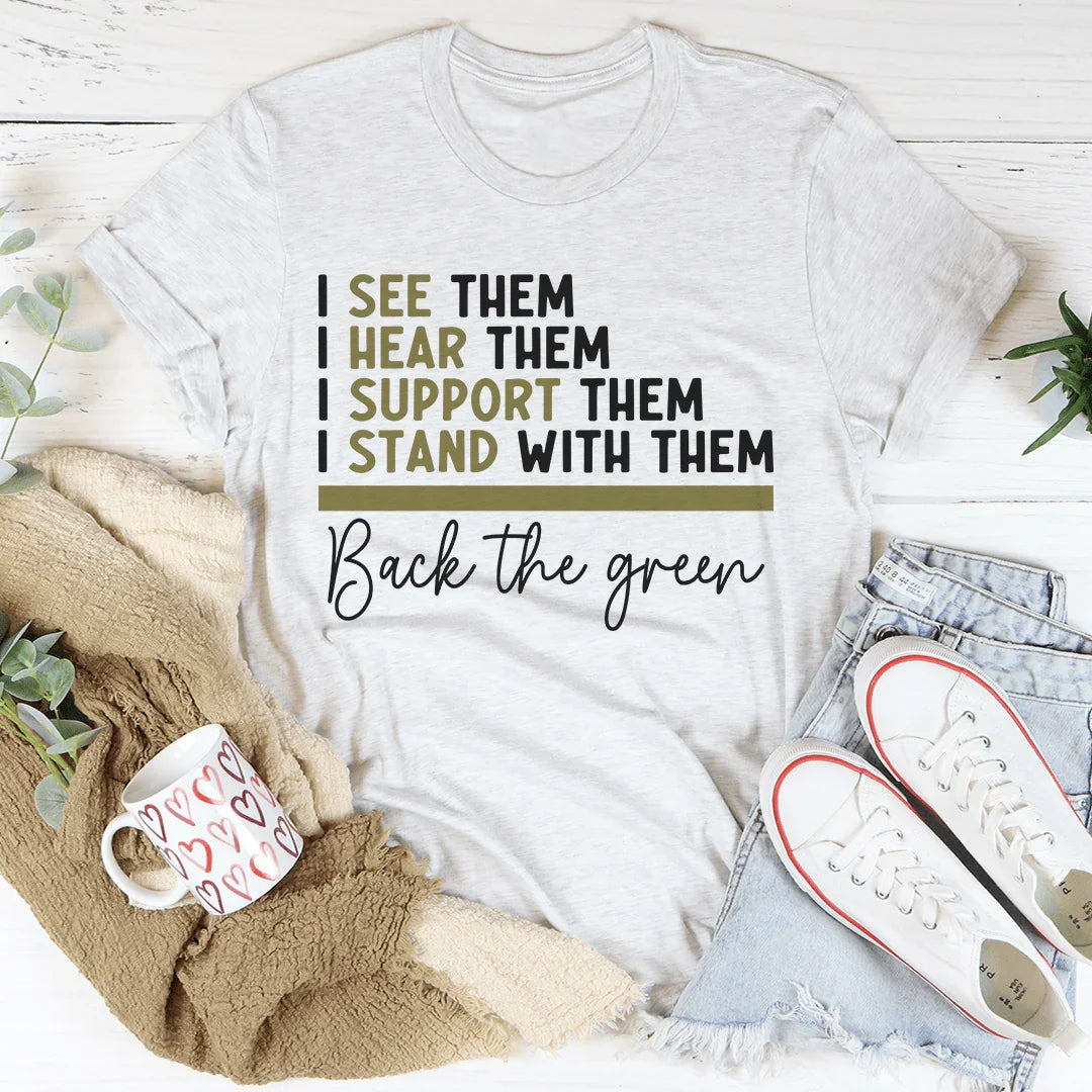 Back The Green Tee Ash / S Peachy Sunday T-Shirt