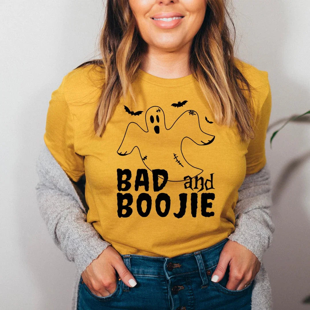 Bad And Boojie Tee Mustard / S Peachy Sunday T-Shirt