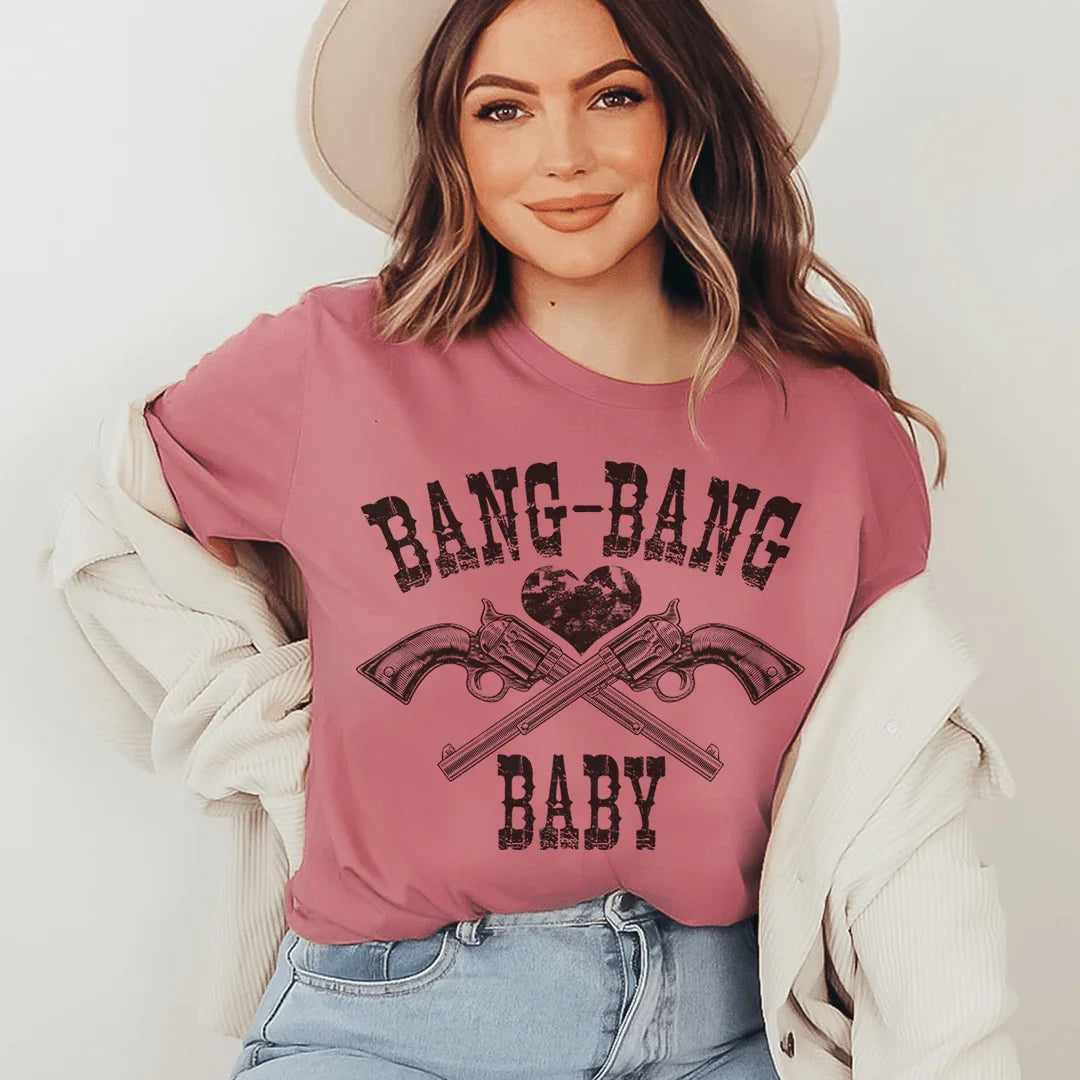 Bang Bang Baby Tee Mauve / S Peachy Sunday T-Shirt