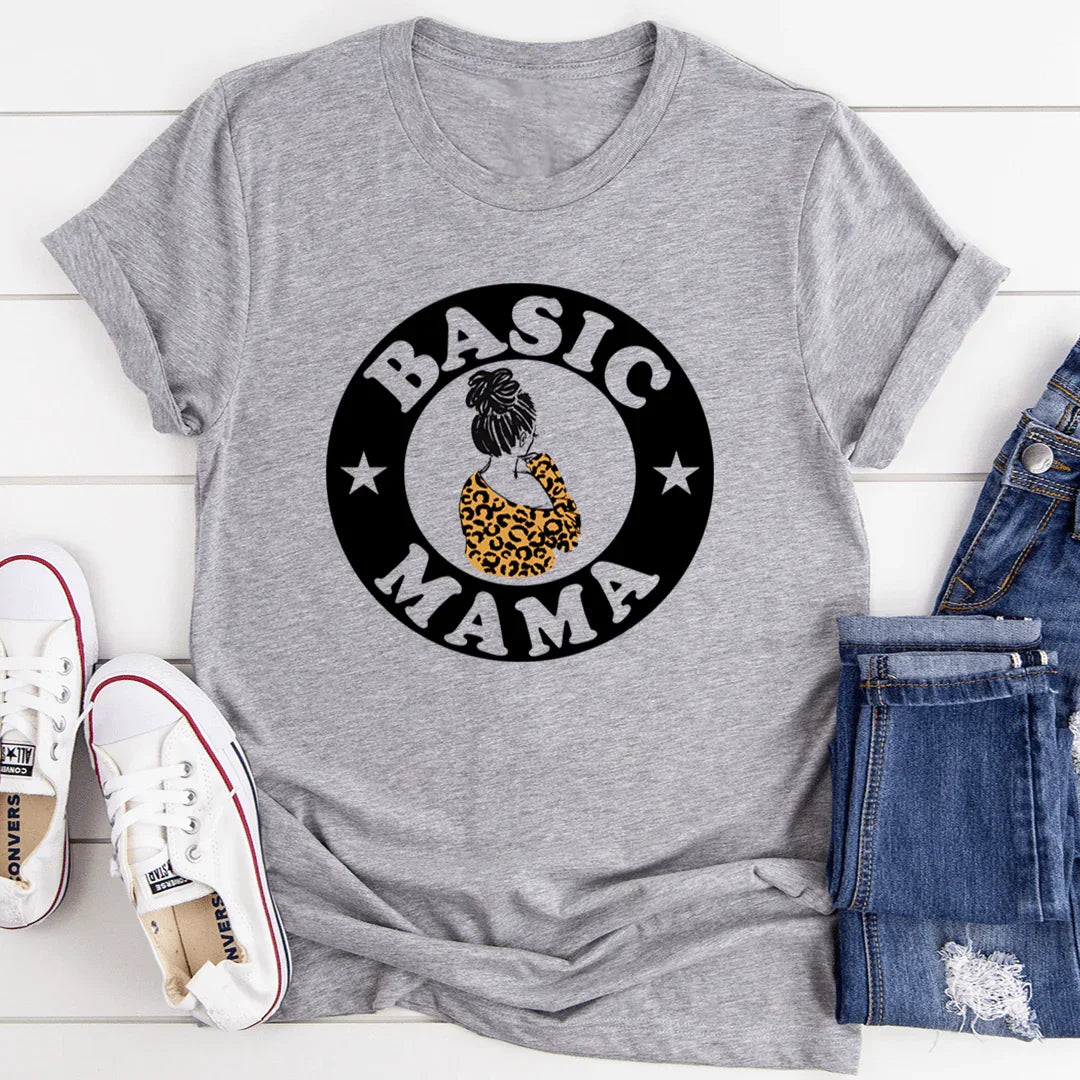Basic Mama Tee Athletic Heather / S Peachy Sunday T-Shirt