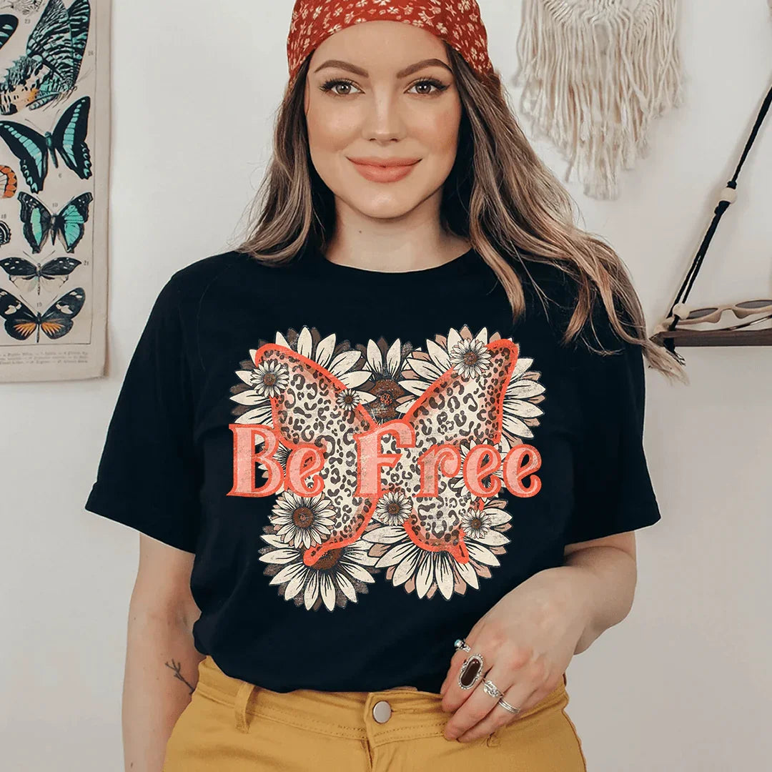 Be Free Tee Black Heather / S Peachy Sunday T-Shirt
