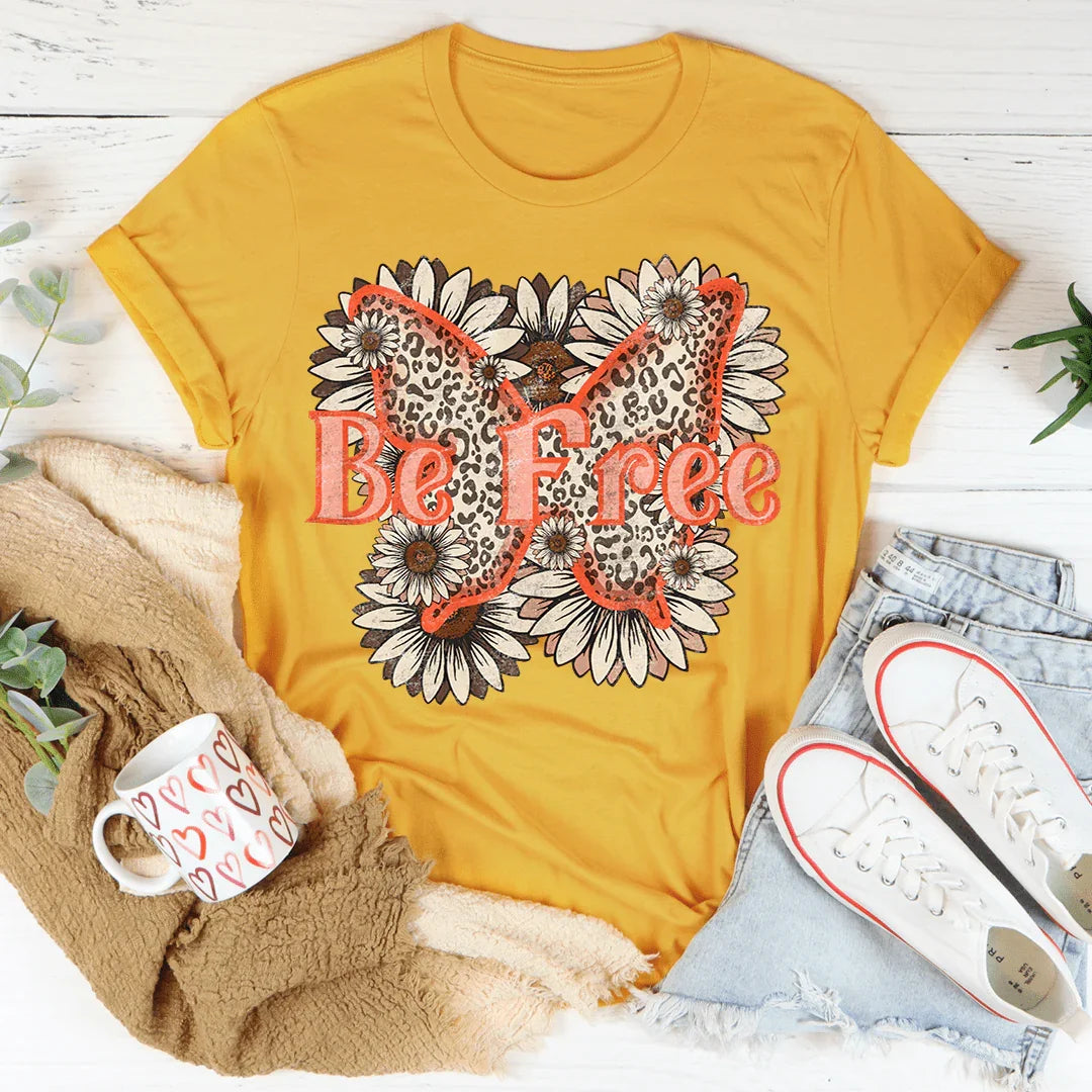 Be Free Tee Mustard / S Peachy Sunday T-Shirt