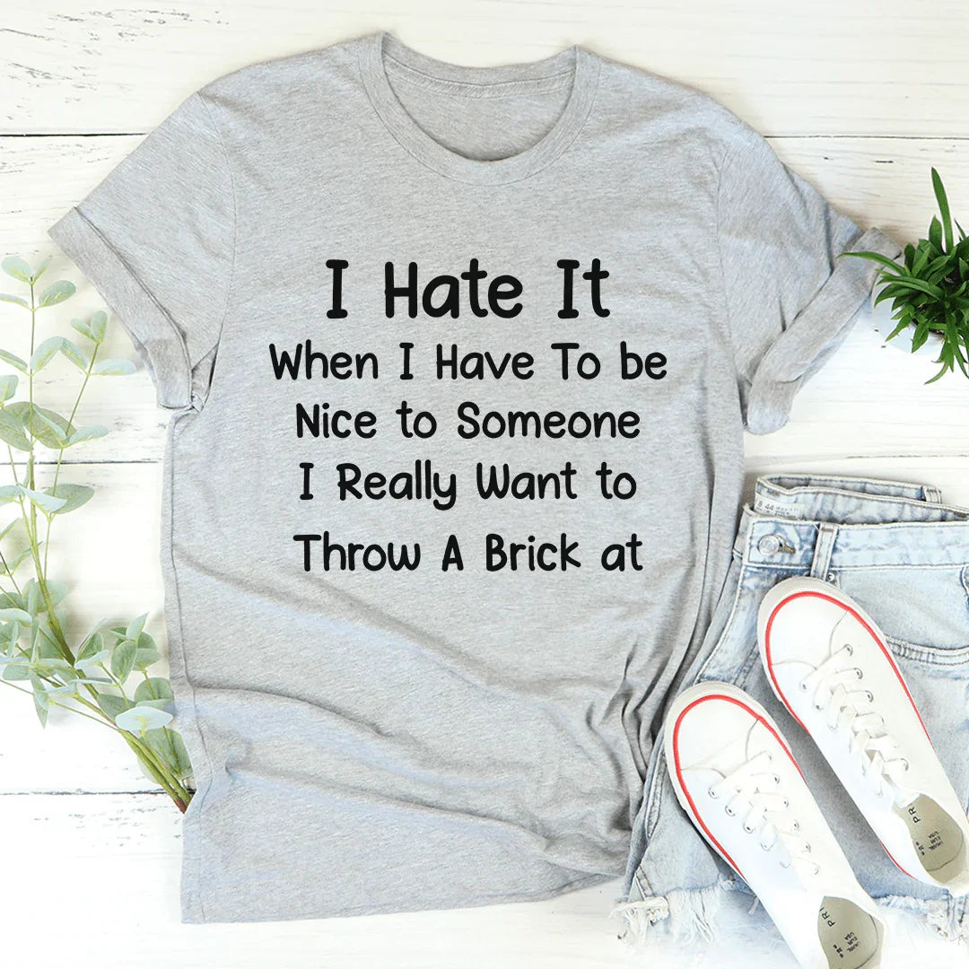 Be Nice Tee Athletic Heather / S Peachy Sunday T-Shirt
