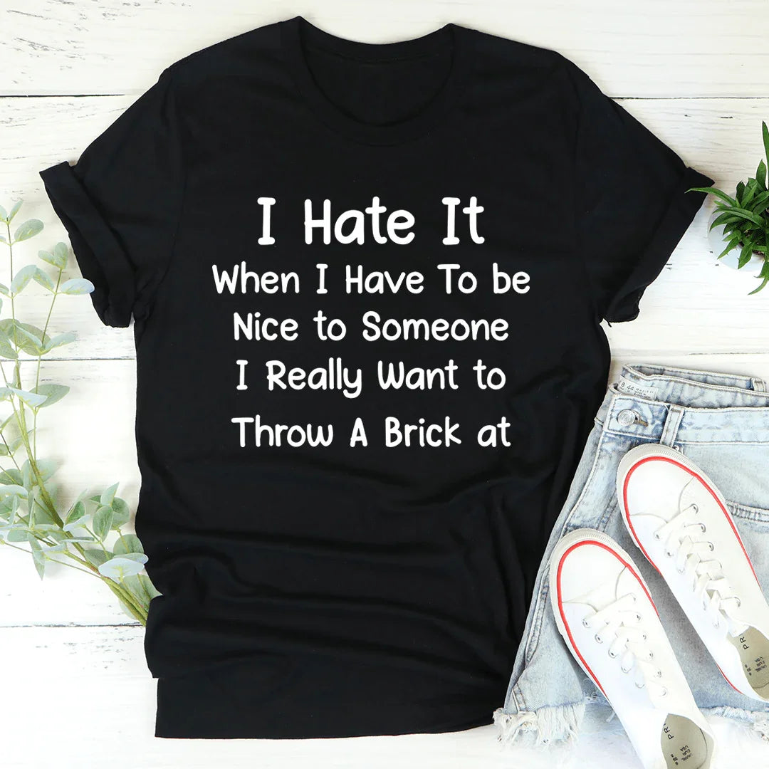 Be Nice Tee Black Heather / S Peachy Sunday T-Shirt