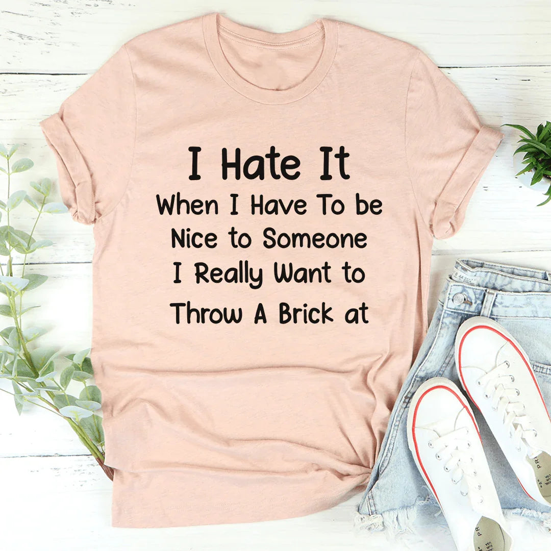 Be Nice Tee Heather Prism Peach / S Peachy Sunday T-Shirt