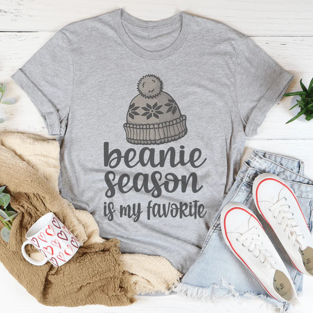 Beanie Season Tee Athletic Heather / S Peachy Sunday T-Shirt
