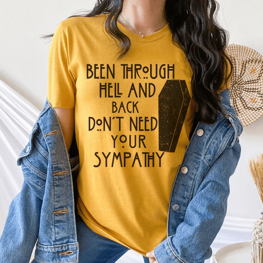 Been Through Hell And Back Tee Mustard / S Peachy Sunday T-Shirt