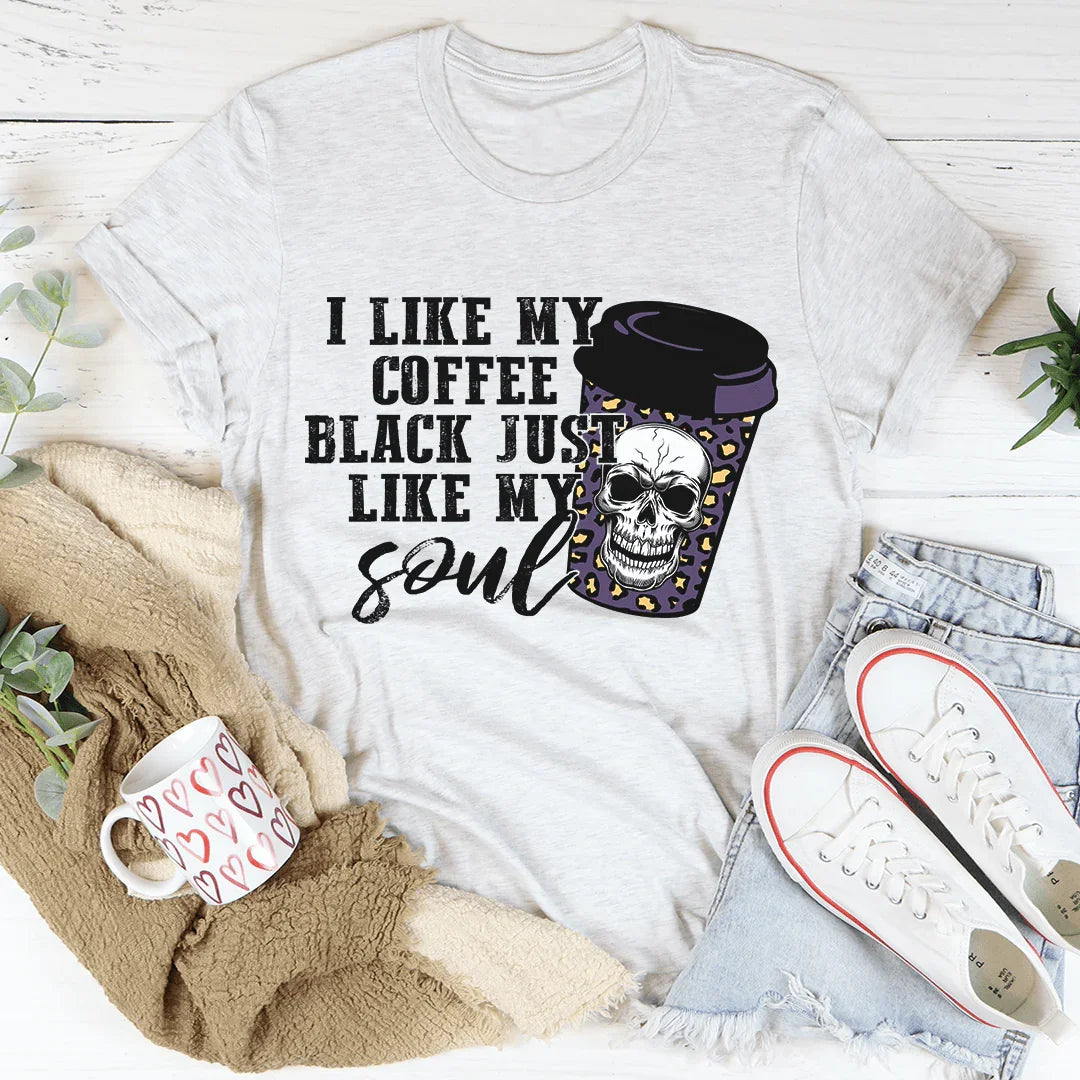 Black Coffee Like My Soul Tee Ash / S Peachy Sunday T-Shirt
