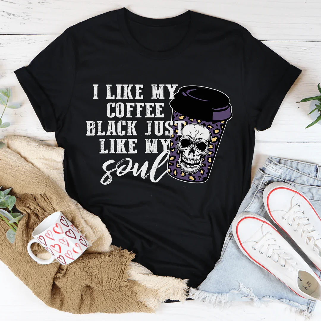 Black Coffee Like My Soul Tee Black Heather / S Peachy Sunday T-Shirt