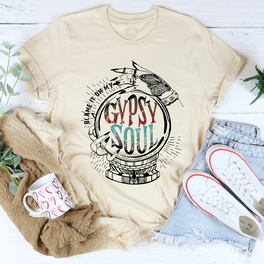 Blame It On My Gypsy Soul Tee Heather Dust / S Peachy Sunday T-Shirt