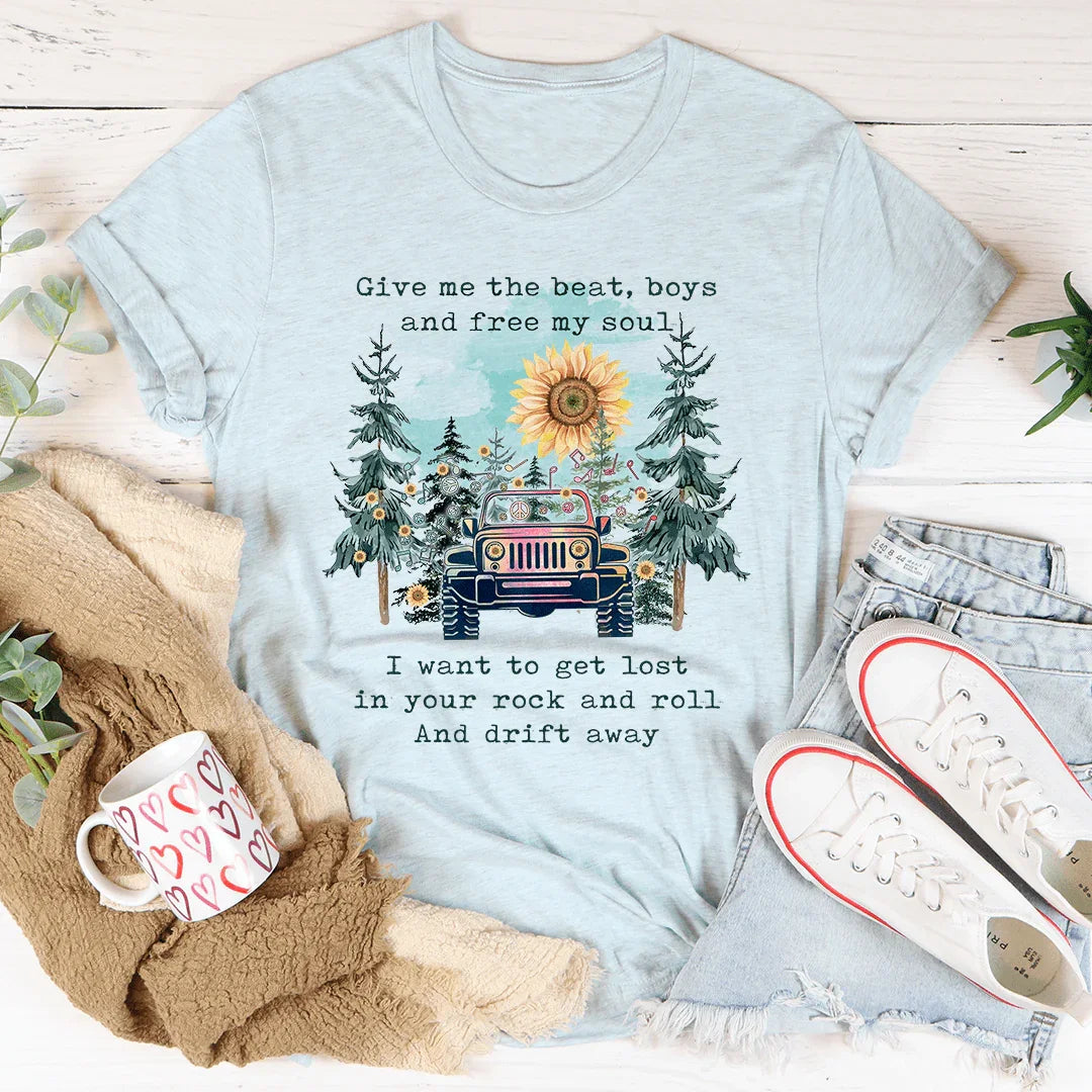 Boho Jeep Tee Heather Prism Ice Blue / S Peachy Sunday T-Shirt
