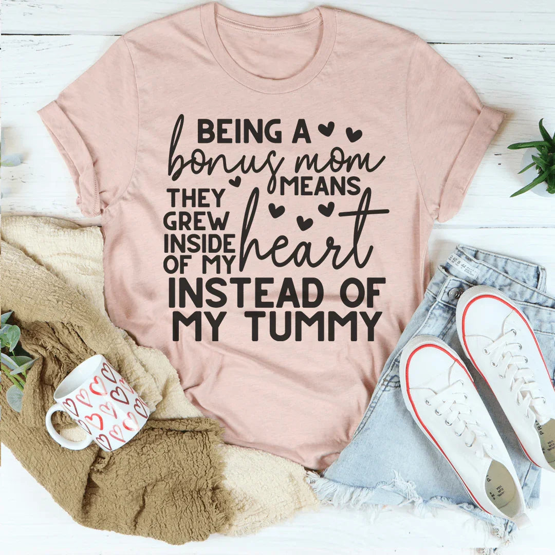 Bonus Mom Tee Heather Prism Peach / S Peachy Sunday T-Shirt