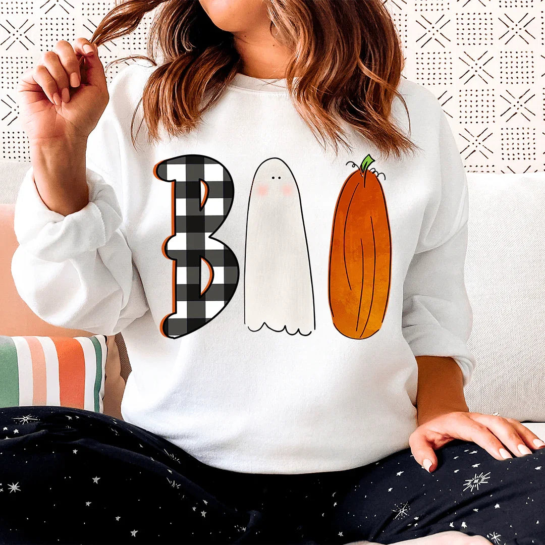 Boo Sweatshirt White / S Peachy Sunday T-Shirt