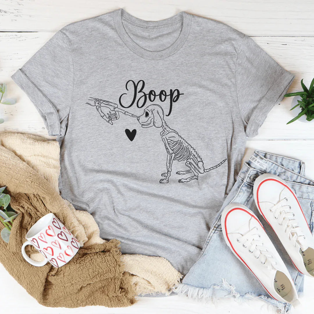 Boop Cute Dog Tee Athletic Heather / S Peachy Sunday T-Shirt