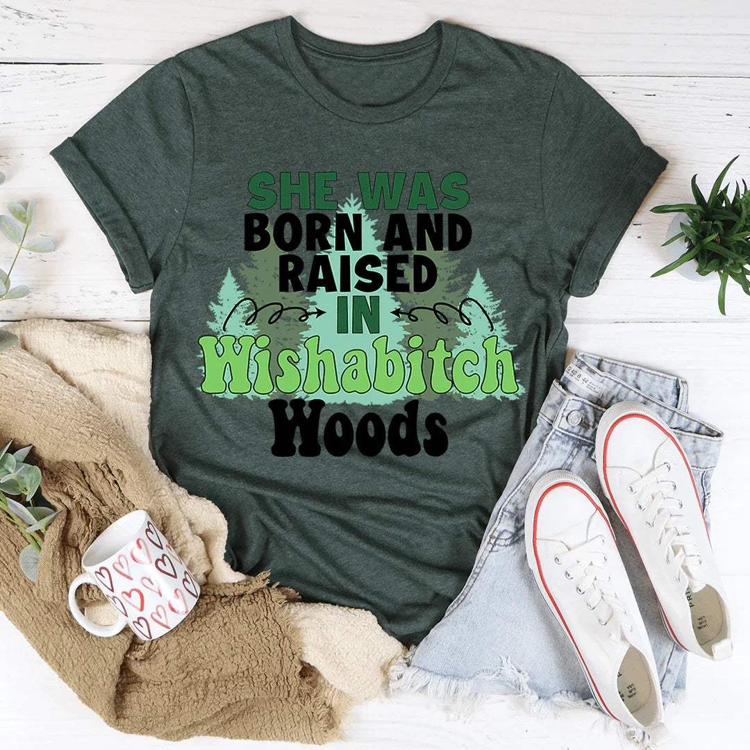 Born & Raised Tee Heather Forest / S Peachy Sunday T-Shirt