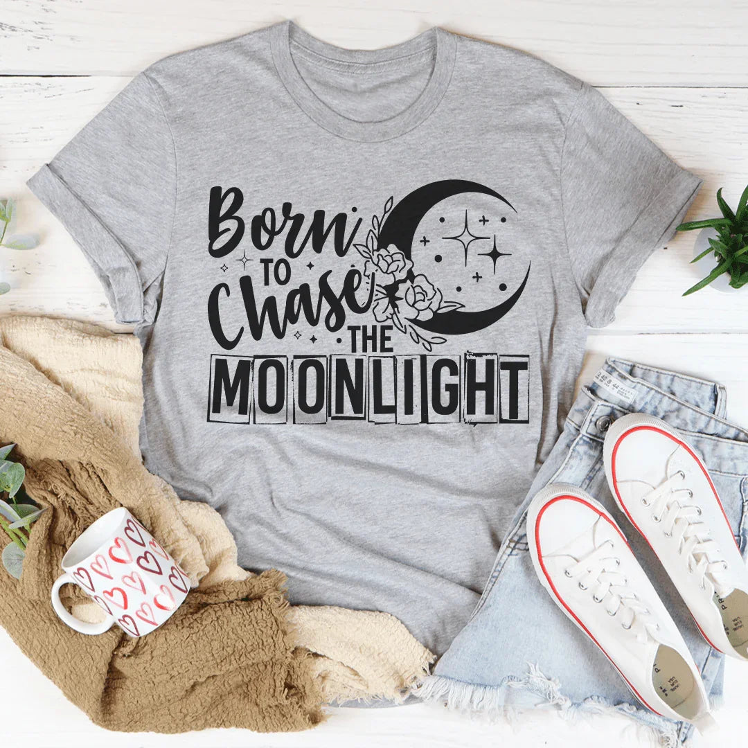Born To Chase The Moonlight Tee Peachy Sunday T-Shirt