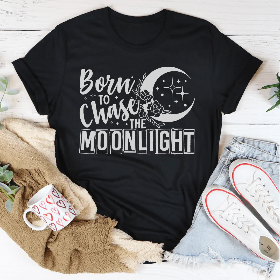 Born To Chase The Moonlight Tee Peachy Sunday T-Shirt