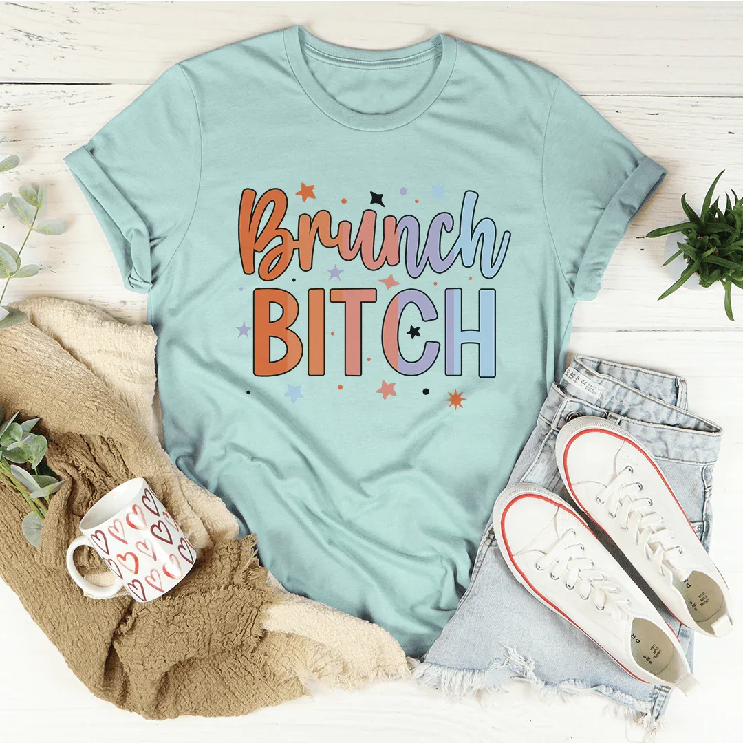 Brunch B Tee Heather Prism Dusty Blue / S Peachy Sunday T-Shirt