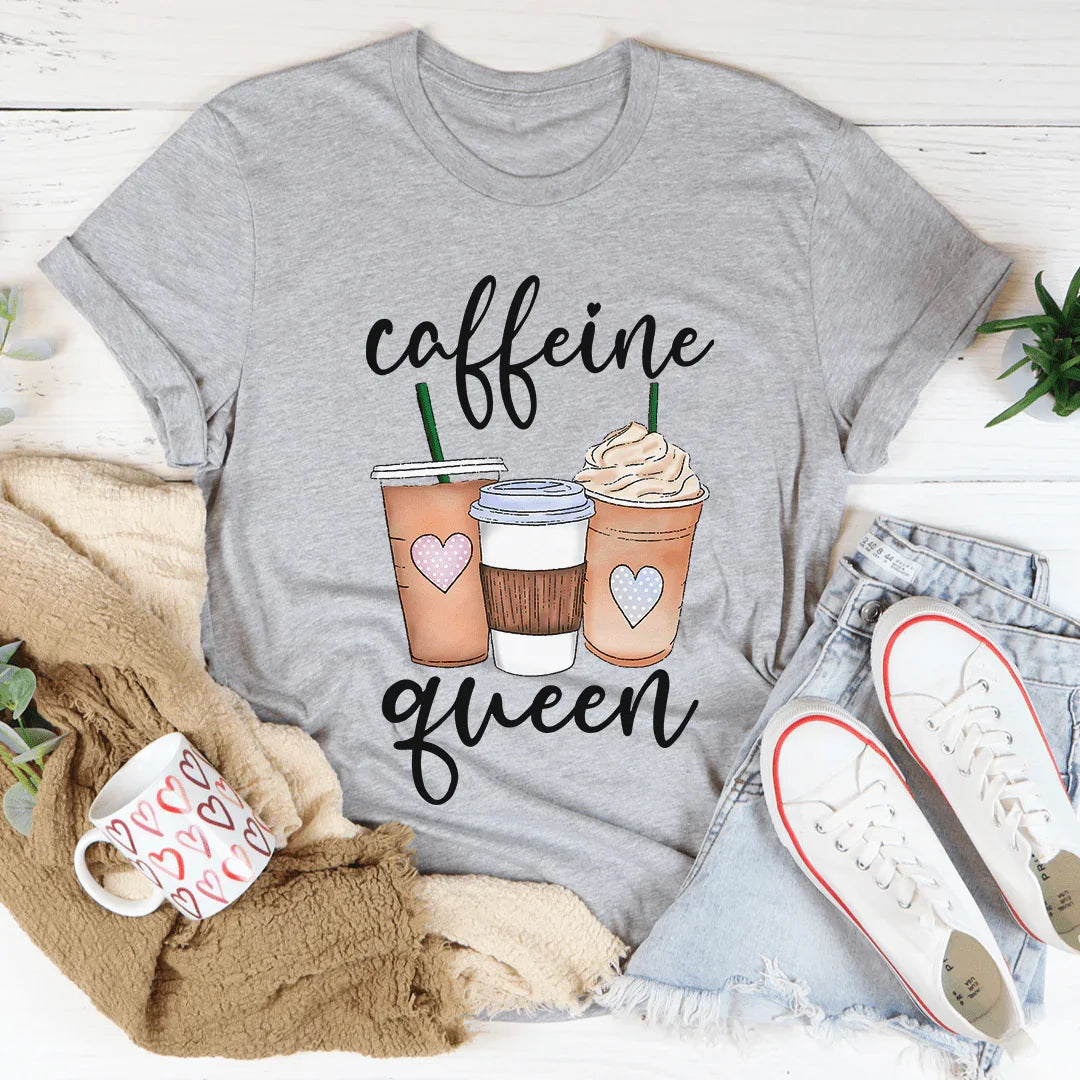 Caffeine Queen Tee Athletic Heather / S Peachy Sunday T-Shirt
