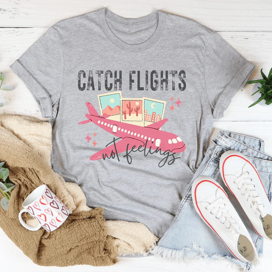 Catch Flights Retro Tee Peachy Sunday T-Shirt