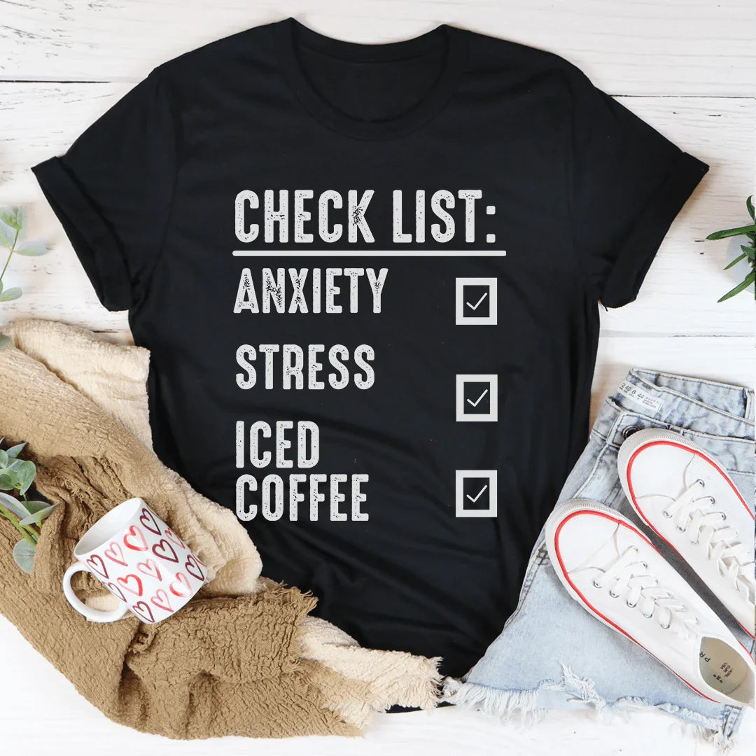 Check List Tee Peachy Sunday T-Shirt