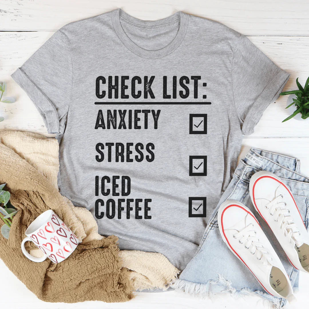 Check List Tee Peachy Sunday T-Shirt